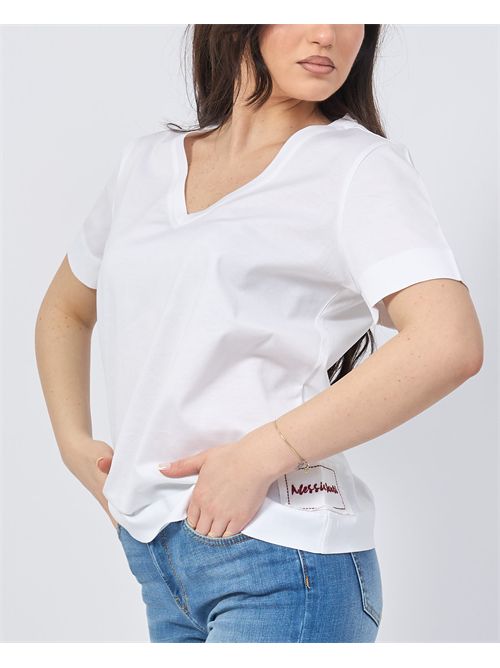 T-shirt Alessia Santi con scollo a V ALESSIA SANTI | 511SD64011S2127